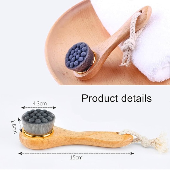 Dry brush, facial brush, and gua sha massage tool - Picture 7 of 8